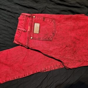 Wrangler Men's Vibrant Red Jeans